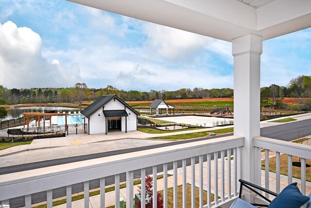 317 Encampment Blvd, Simpsonville, SC 29681 - balcony featuring a water view