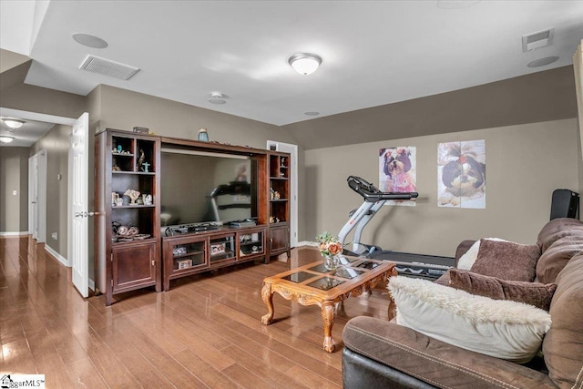513 Rio Grande Pl, Simpsonville, SC 29680 - living area with visible vents, baseboards, and light wood finished floors