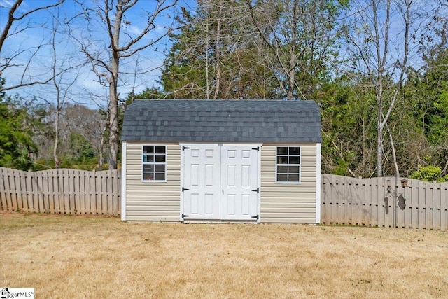 513 Rio Grande Pl, Simpsonville, SC 29680 - view of shed featuring a fenced backyard