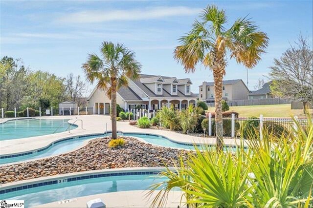 513 Rio Grande Pl, Simpsonville, SC 29680 - pool featuring fence