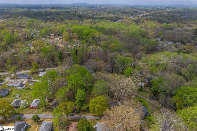 123 Cobb St, Easley, SC 29640 - drone / aerial view featuring a wooded view