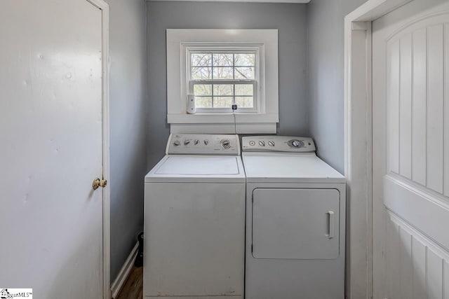 123 Cobb St, Easley, SC 29640 - washroom with separate washer and dryer and laundry area