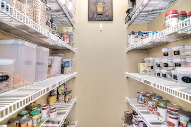 view of storage area