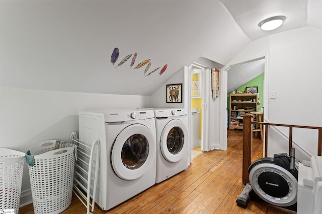 305 Morse St, Pendleton, SC 29670 - laundry area featuring light wood finished floors, washer and dryer, and laundry area