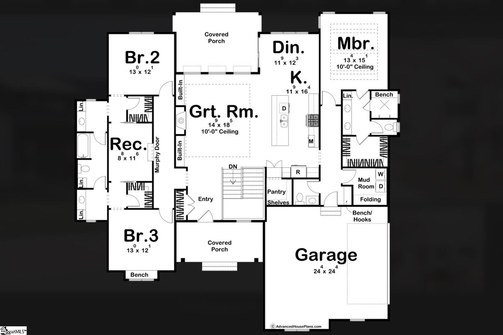 128 Grandview Dr, Easley, SC 29640 - view of layout
