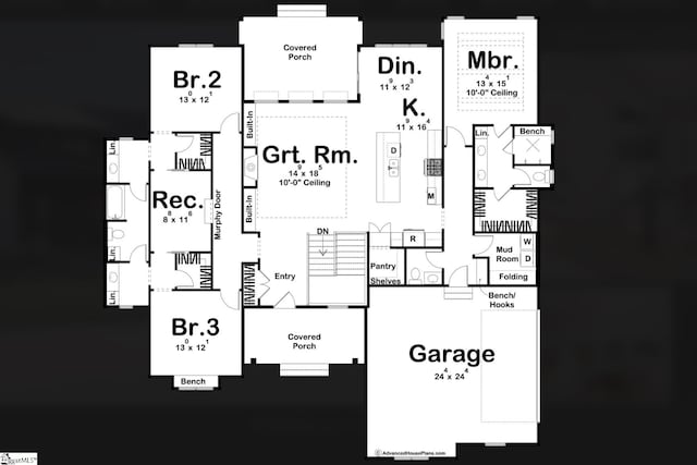 128 Grandview Dr, Easley, SC 29640 - view of layout