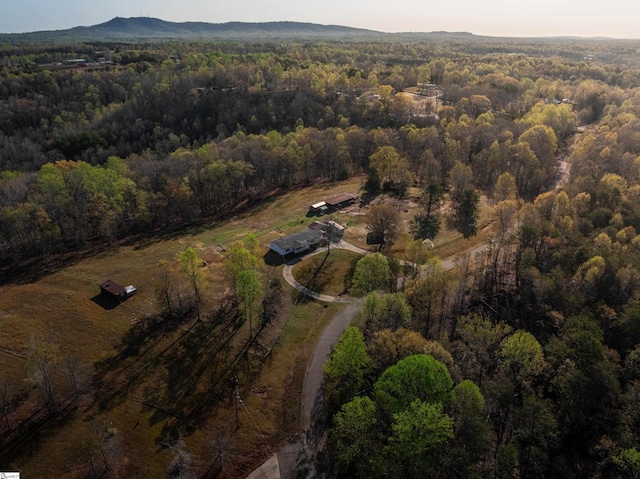 aerial view with a view of trees