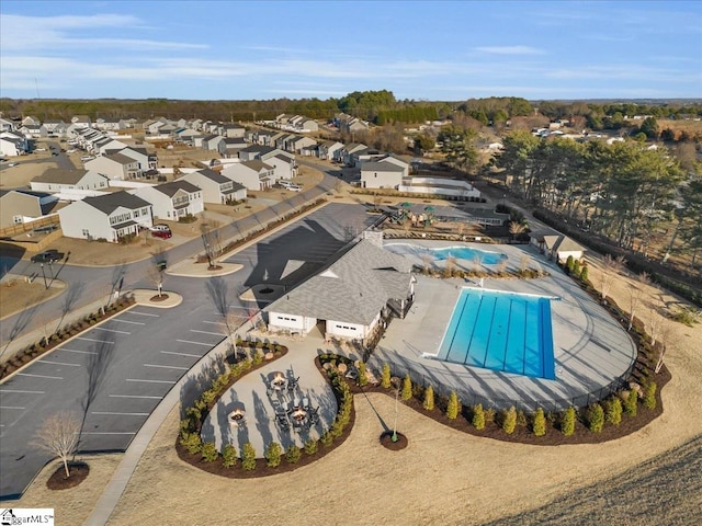 drone / aerial view featuring a residential view