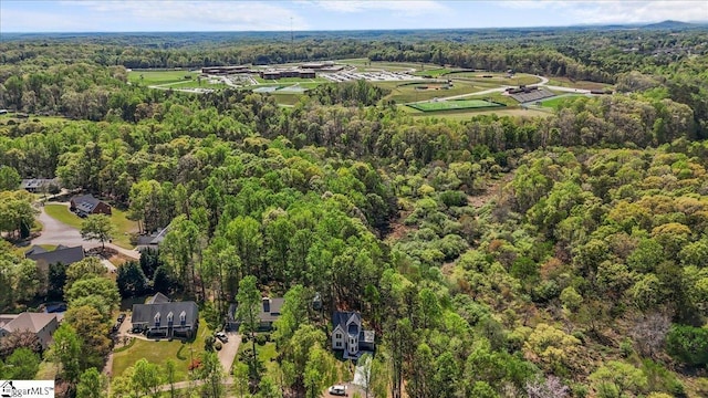 517 Windham Ln, Easley, SC 29642 - birds eye view of property featuring a forest view