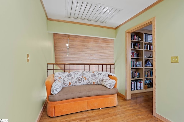 902 Altamont Rd, Greenville, SC 29609 - bedroom featuring crown molding, wood finished floors, and baseboards