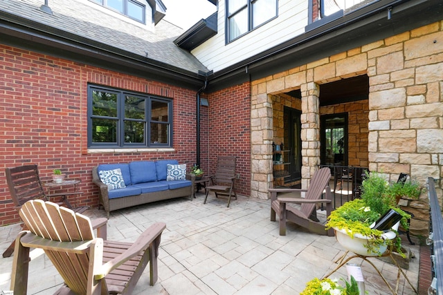 view of patio / terrace with outdoor lounge area