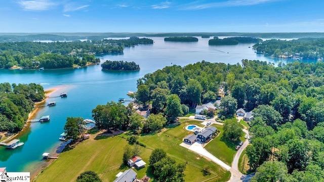 221 Lakeside Dr, Seneca, SC 29672 - drone / aerial view with a view of trees and a water view