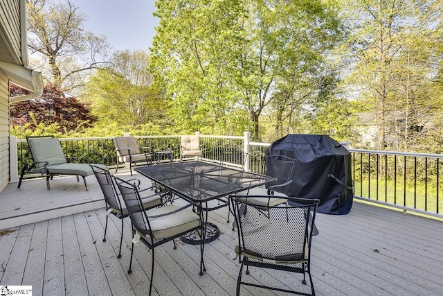 105 Berrywood Ct, Greer, SC 29650 - deck with grilling area and outdoor dining area