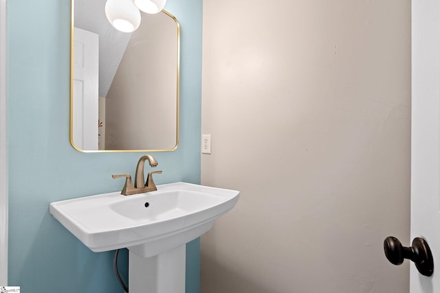 bathroom with a sink