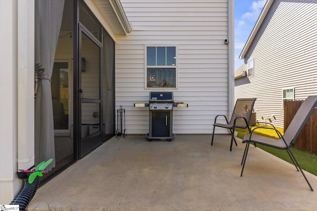 view of patio / terrace with grilling area