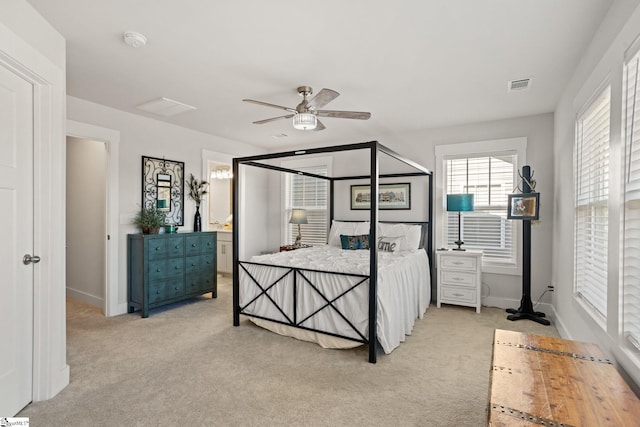 17 Starlake Rd, Simpsonville, SC 29681 - bedroom with light carpet, baseboards, and visible vents