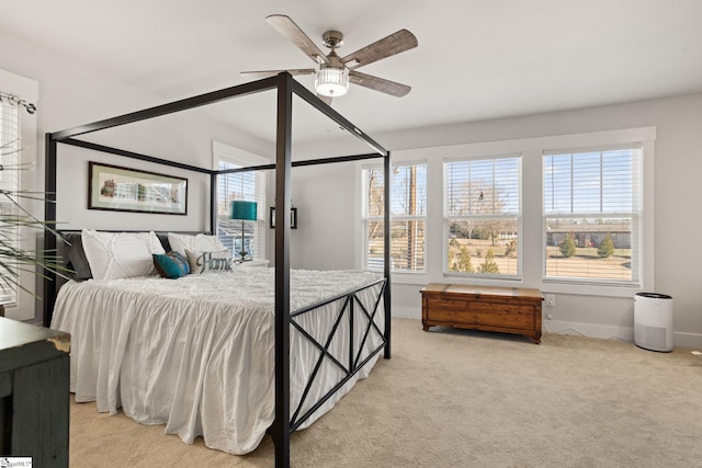17 Starlake Rd, Simpsonville, SC 29681 - bedroom with ceiling fan, light colored carpet, and baseboards