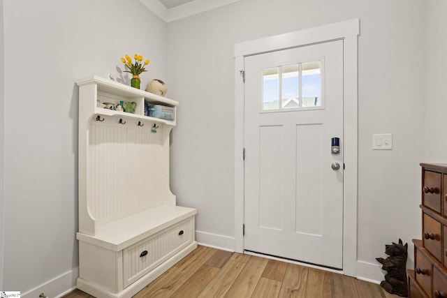 17 Starlake Rd, Simpsonville, SC 29681 - mudroom featuring baseboards and light wood-type flooring