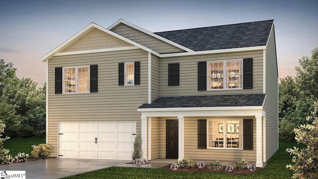 154 Fancy Trl, Anderson, SC 29621 - craftsman house with roof with shingles, an attached garage, and concrete driveway