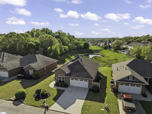 110 Airdale Ln, Simpsonville, SC 29680 - drone / aerial view with a water view and a residential view