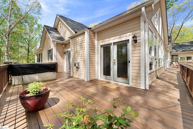 320 Nicklaus Rd, Westminster, SC 29693 - wooden terrace with french doors