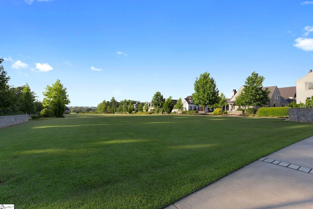 view of home's community featuring a yard and a residential view