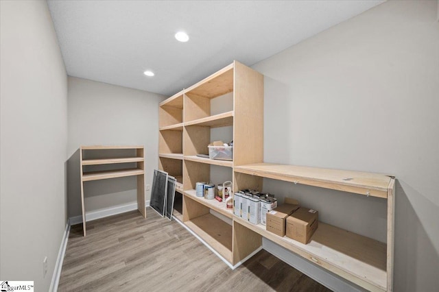 view of storage room