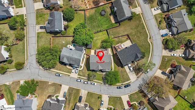 bird's eye view featuring a residential view