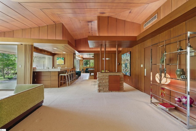 interior space featuring visible vents