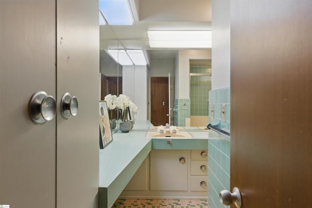 bathroom featuring vanity