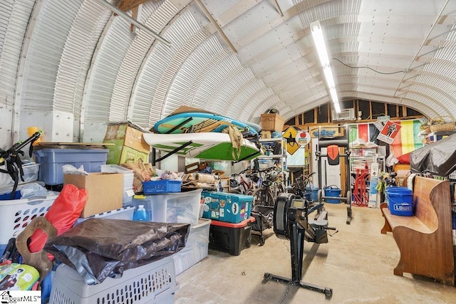 view of storage area