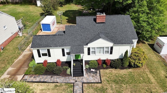 birds eye view of property