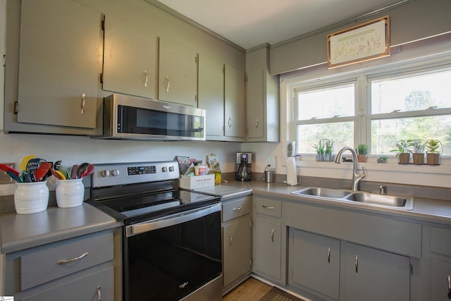 4041 N 101st Hwy, Greer, SC 29651 - kitchen with a sink, light countertops, a wealth of natural light, and stainless steel appliances