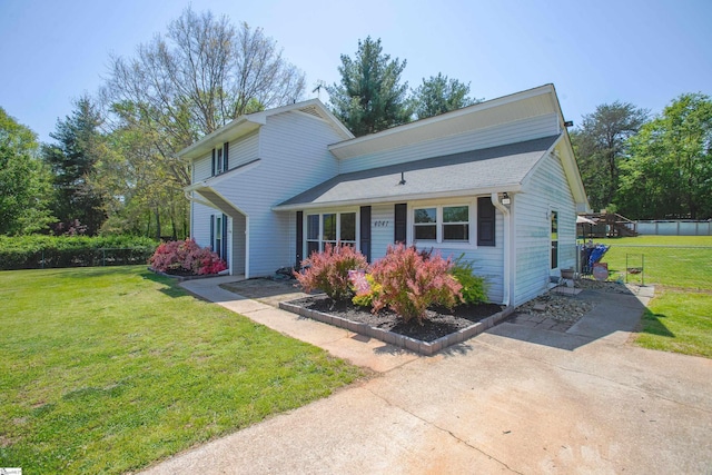 4041 N 101st Hwy, Greer, SC 29651 - view of front of house featuring a front lawn and fence