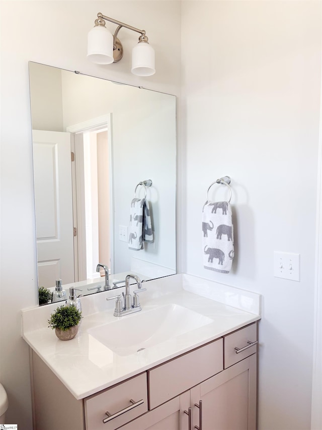 bathroom with vanity