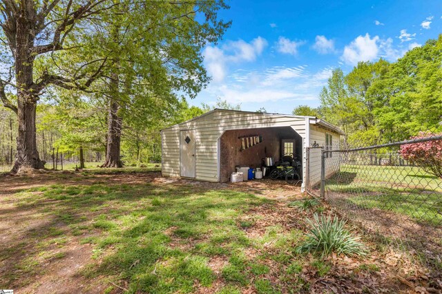 525 Firetower Rd, Williamston, SC 29697 - view of shed featuring fence