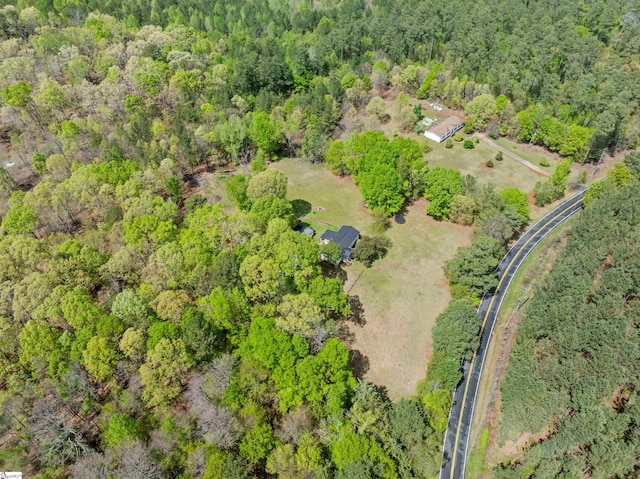 525 Firetower Rd, Williamston, SC 29697 - bird's eye view featuring a view of trees