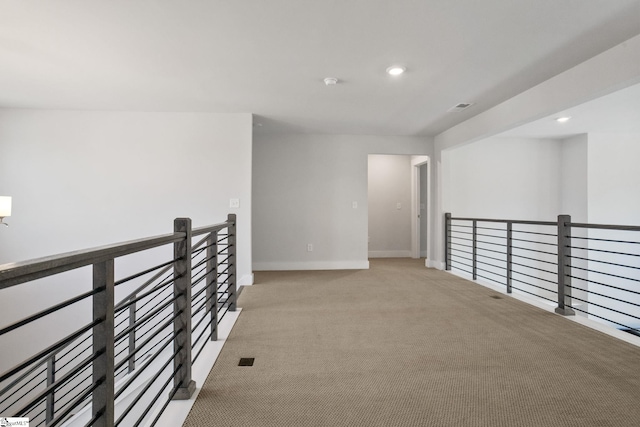 901 Whitemarsh Ave, Simpsonville, SC 29680 - empty room with visible vents, baseboards, recessed lighting, and light carpet