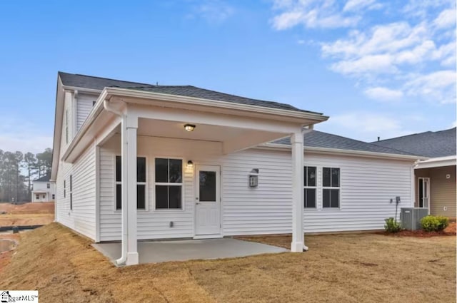 1031 Whitefox Dr Lot 53, Spartanburg, SC 29307 - back of house with a patio, central AC unit, and a yard
