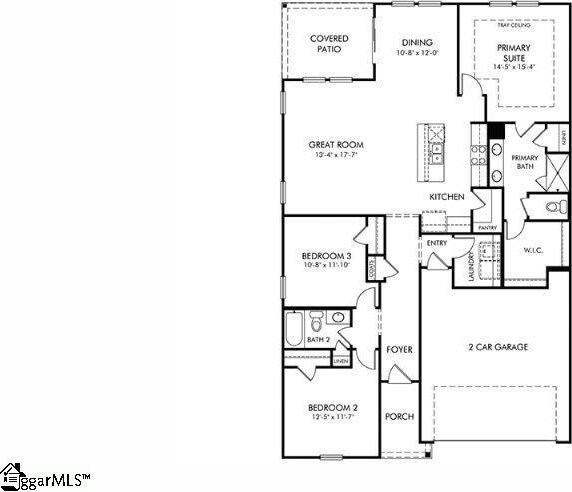 217 Merriweather Way, Spartanburg, SC 29302 - home floor plan