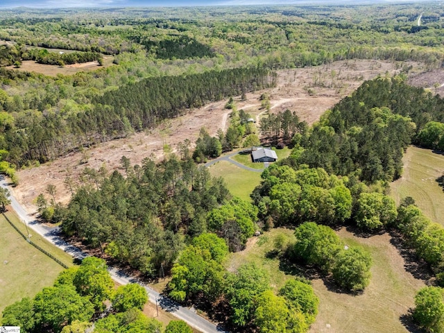 1337 Millrock Church Rd, Gray Court, SC 29645 - aerial view featuring a forest view