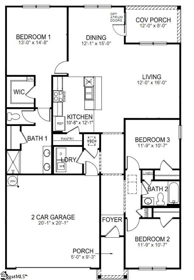 12 Kernow Ln Lot 0076, Piedmont, SC 29673 - plan