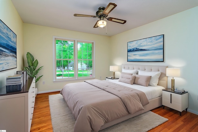 15 Red Cedar Ct, Simpsonville, SC 29681 - bedroom featuring baseboards, light wood finished floors, and ceiling fan