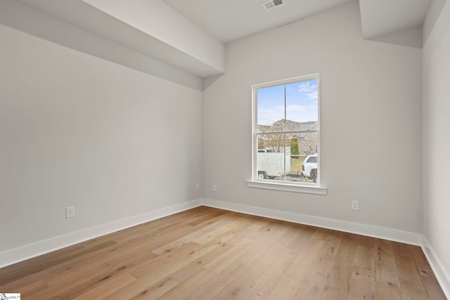 47 Park Vista Way, Greenville, SC 29617 - spare room with visible vents, wood-type flooring, and baseboards
