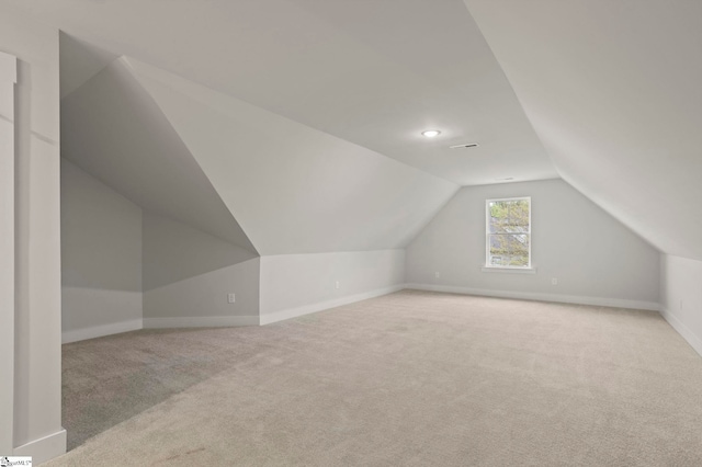 47 Park Vista Way, Greenville, SC 29617 - bonus room featuring carpet floors, baseboards, and lofted ceiling