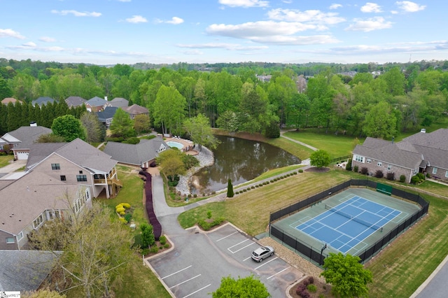 47 Park Vista Way, Greenville, SC 29617 - aerial view with a view of trees, a residential view, and a water view