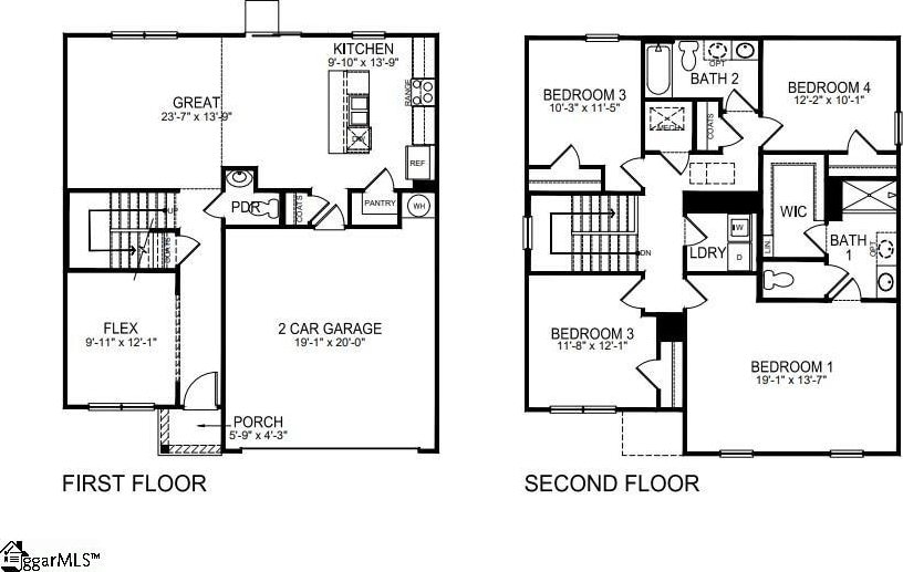 1421 Slades St Lot 0325, Woodruff, SC 29388 - floor plan