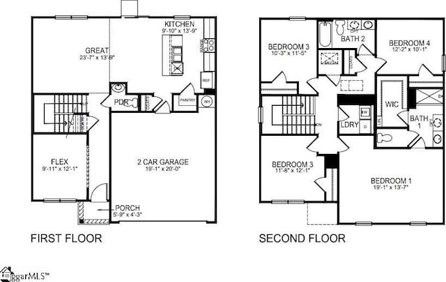 1421 Slades St Lot 0325, Woodruff, SC 29388 - floor plan