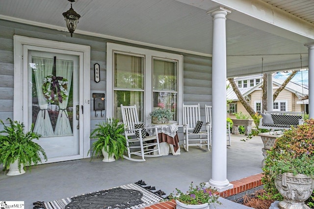406 N Main St, Fountain Inn, SC 29644 - property entrance with a porch