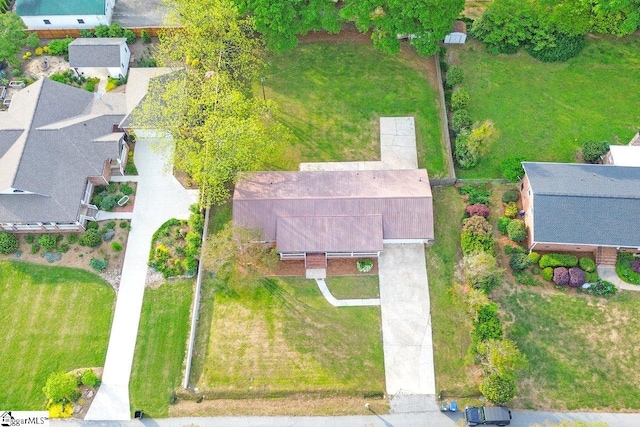 drone / aerial view featuring a residential view